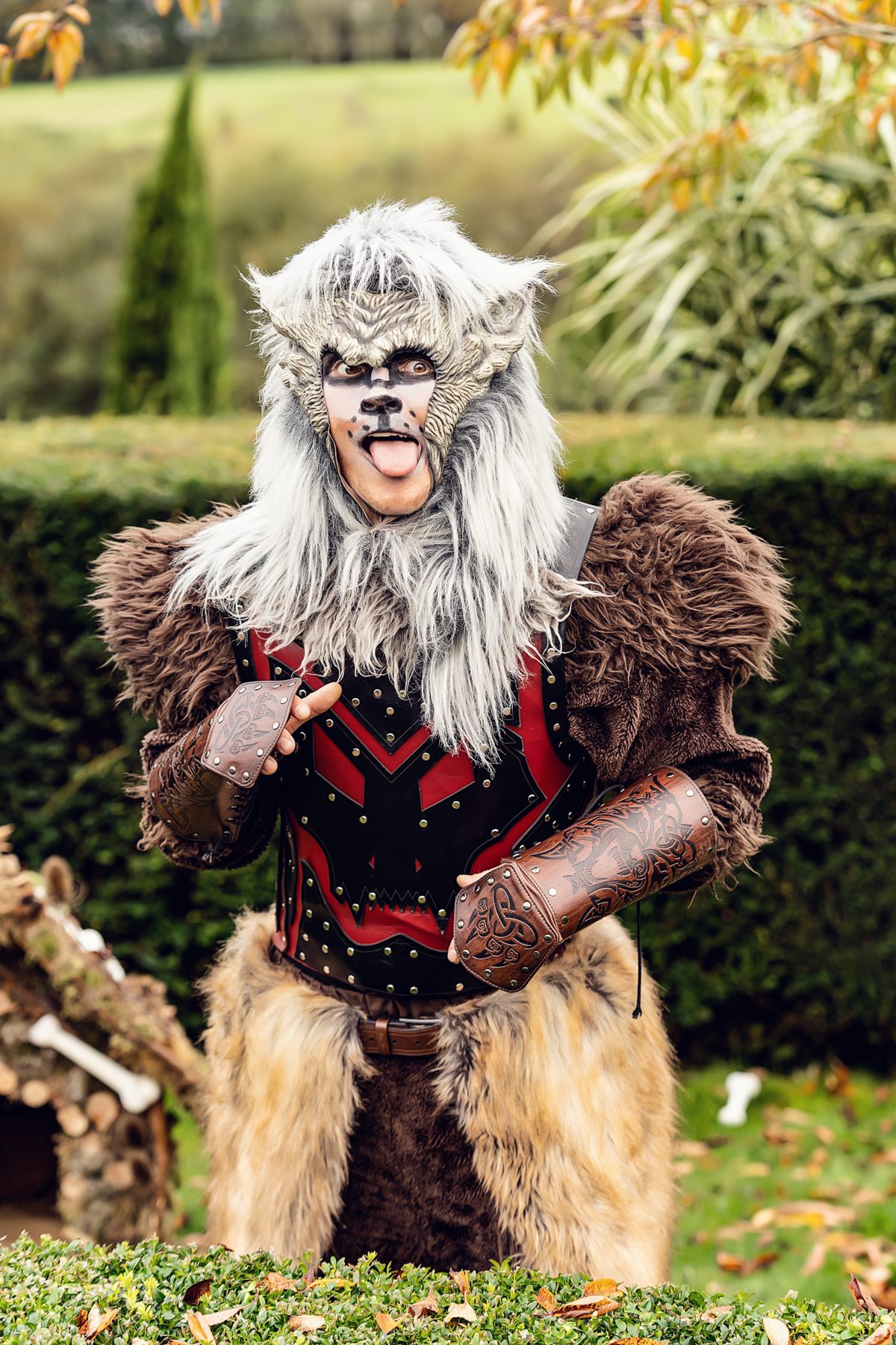 Diablo the Cursed Castle Hound at Guardians of the Grounds Leeds Castle Halloween