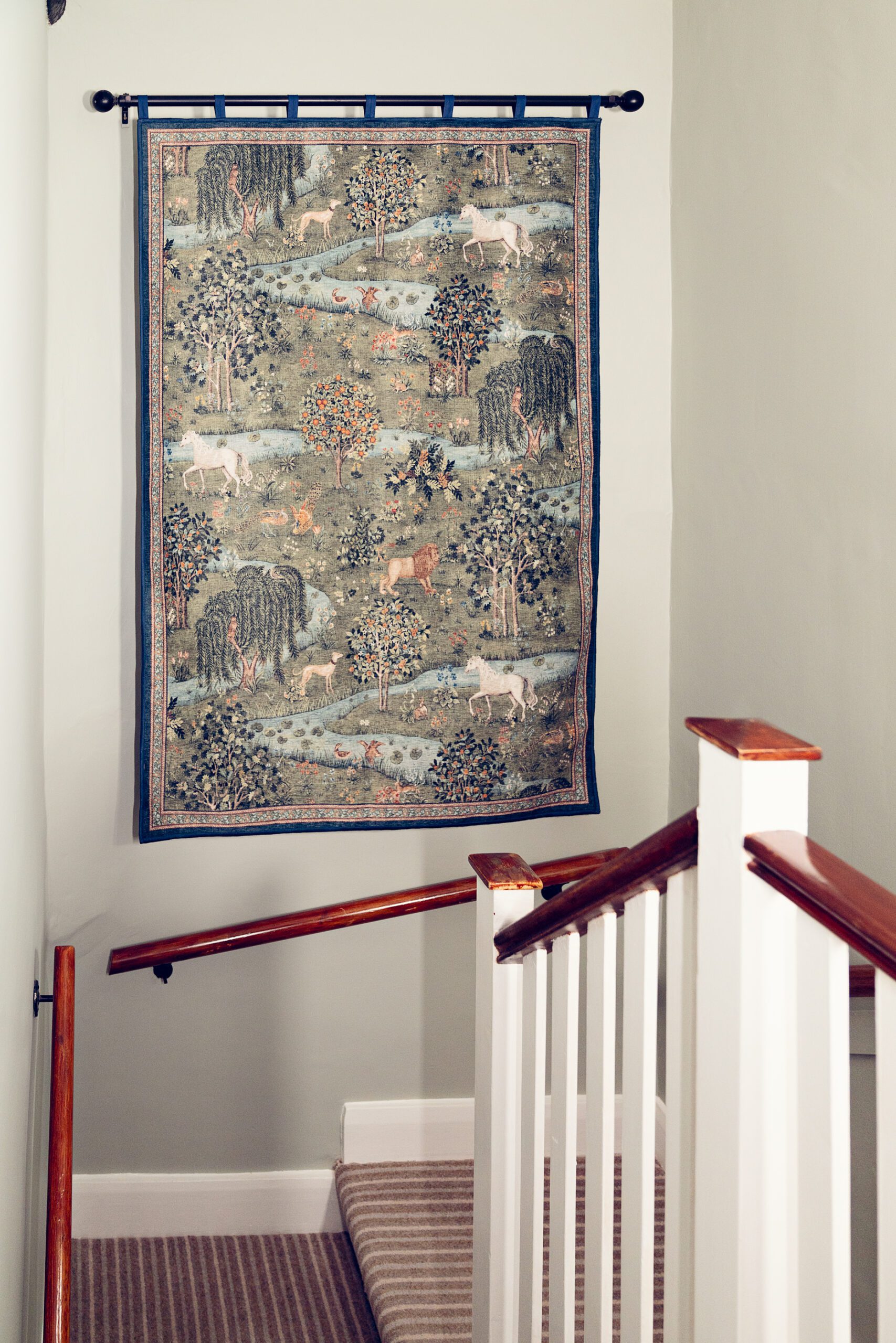 Tapestry on Stairs at Guards' House