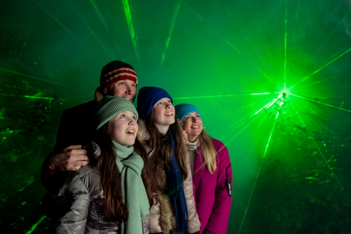 Green Laser Lights Leeds Castle