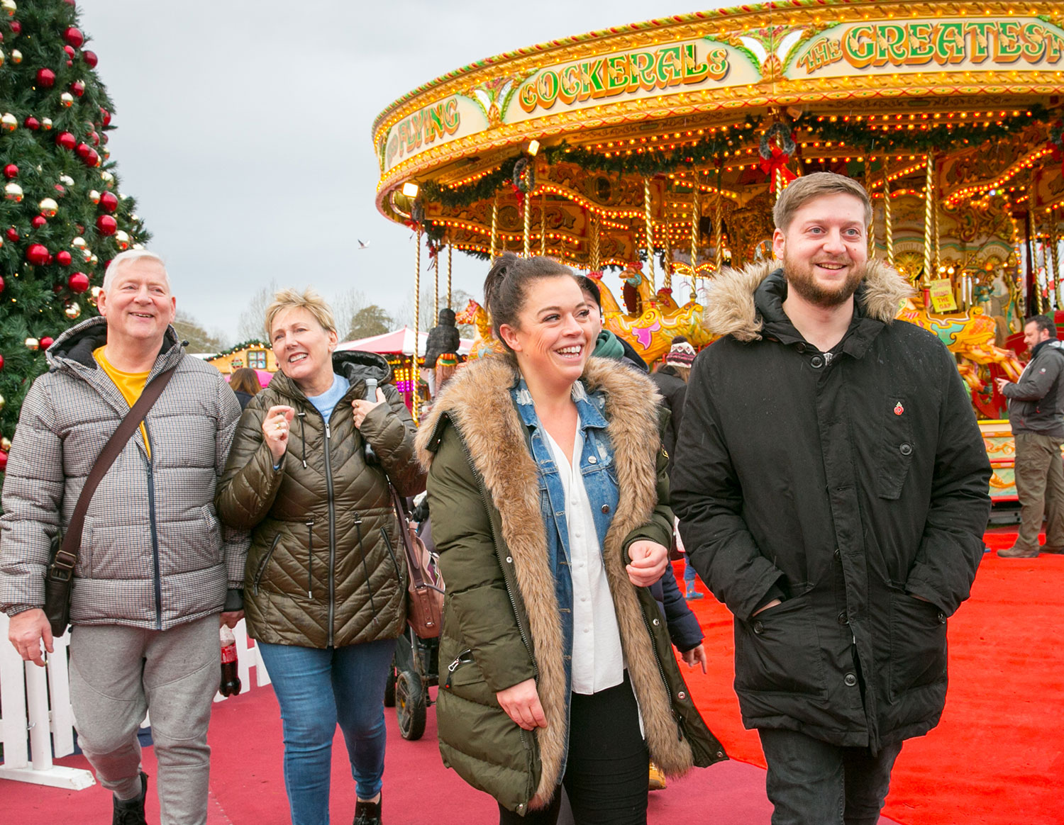 Fairground at Leeds Castle Christmas Lights
