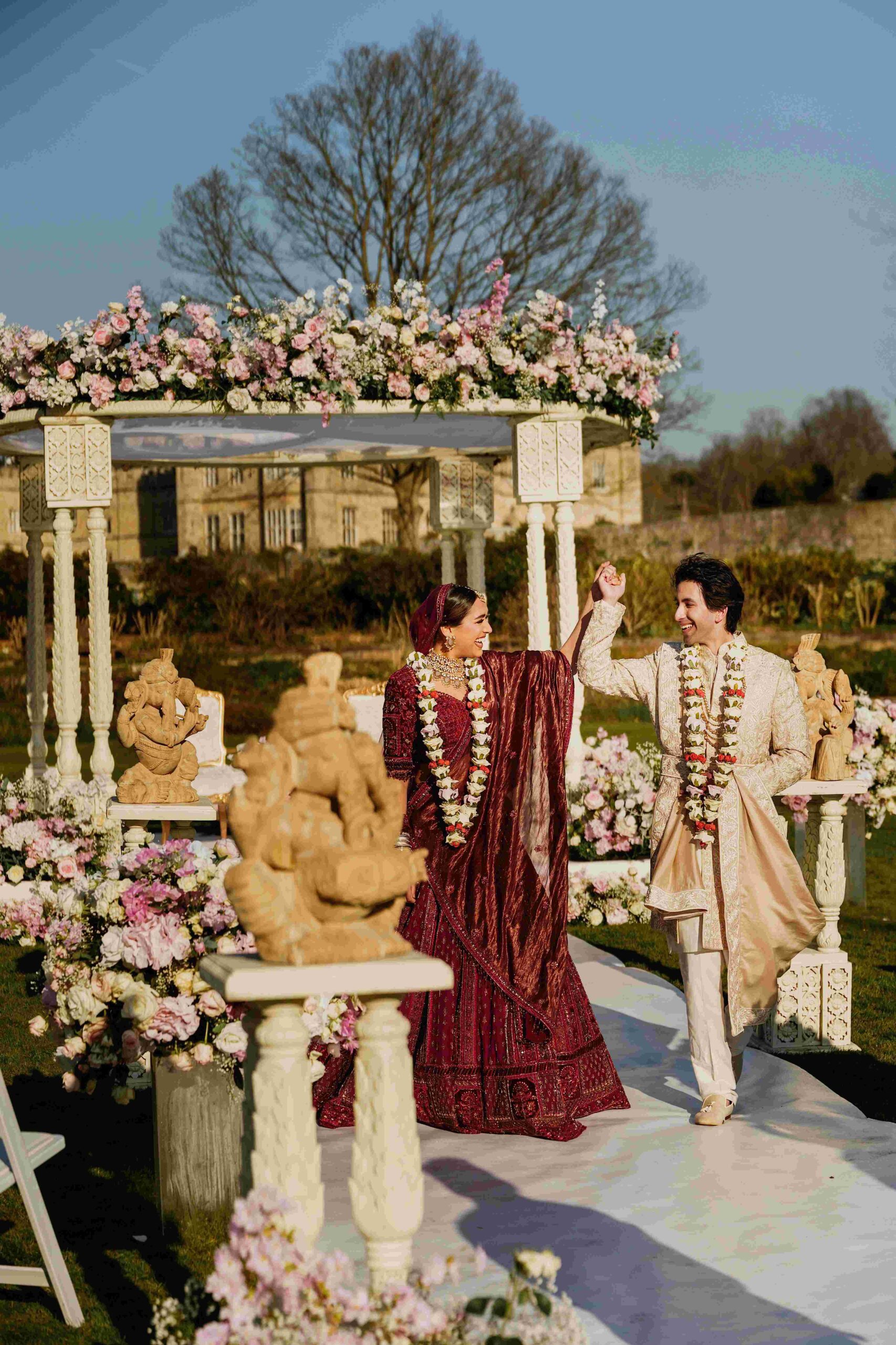 Mandap Ceremony on Pavilion Lawn at Leeds Castle - Credit: F5 Photography