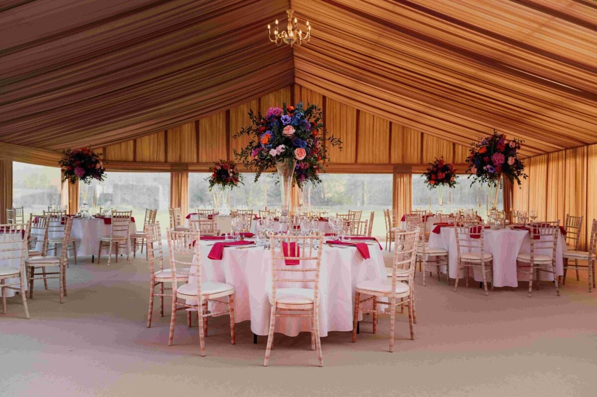 Marquee Weddings at Leeds Castle - Outdoor Reception