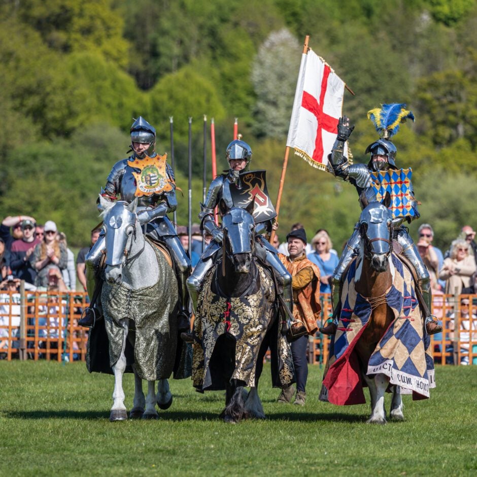 jousting event at Leeds Castle