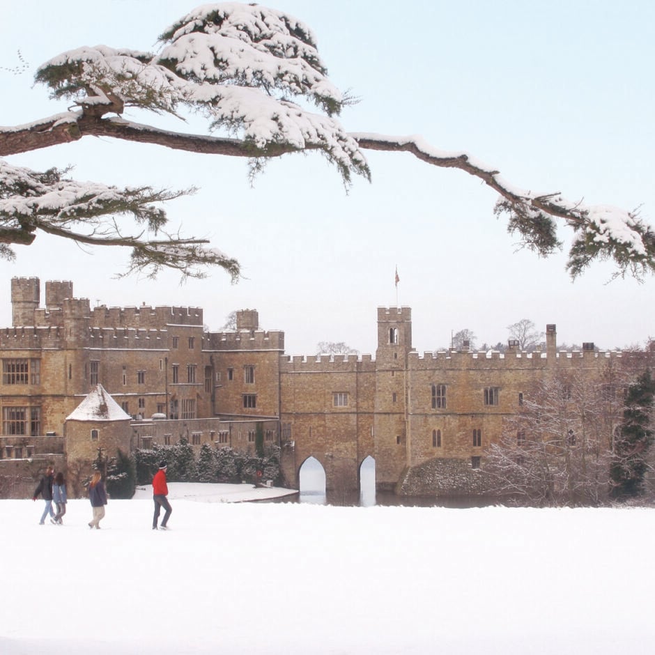 Snow at Leeds Castle