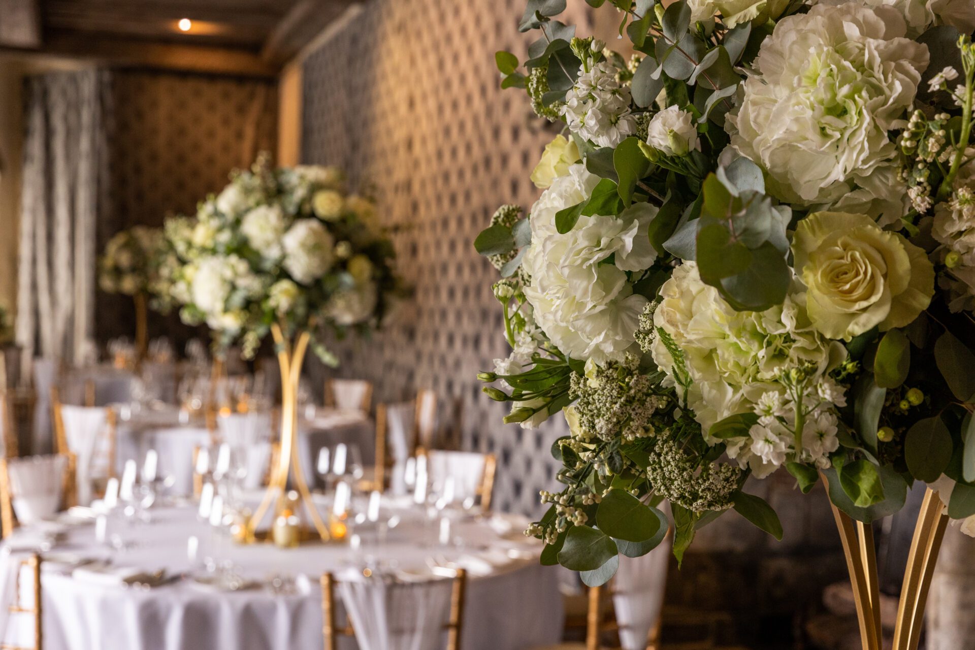 The Salon at Leeds Castle - Wedding Reception