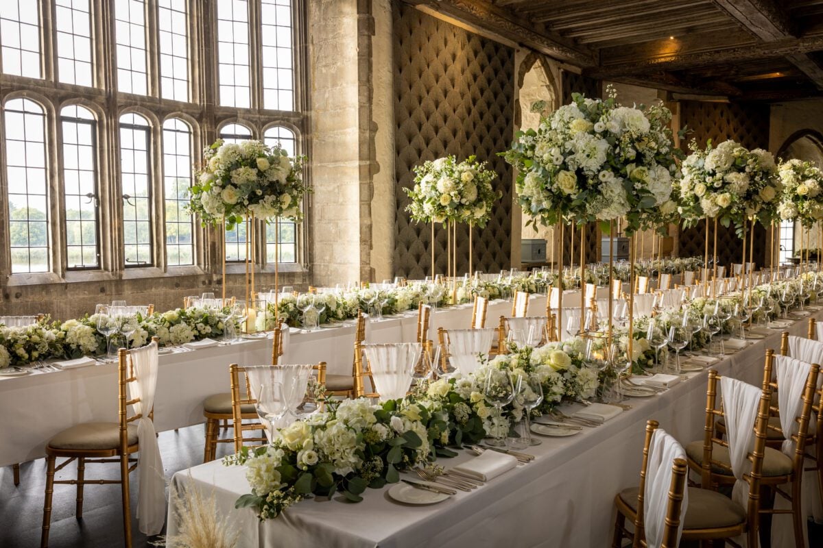 The Salon at Leeds Castle - Wedding Reception