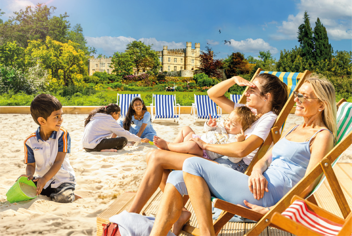 The Leeds Castle Beach